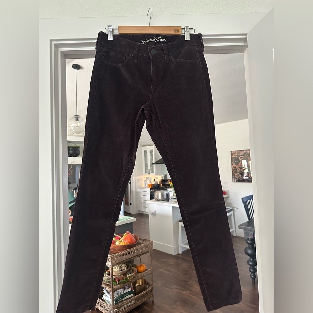 Universal Thread Women’s Dark Plum Corduroy Pants